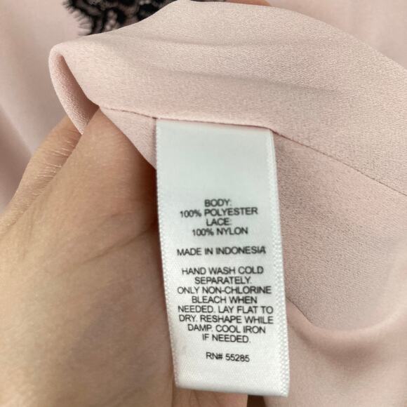 Y2K Express Womens S Pink Lace Trim Strappy Going Out Tank Top Coquette Fairy - Picture 5 of 7